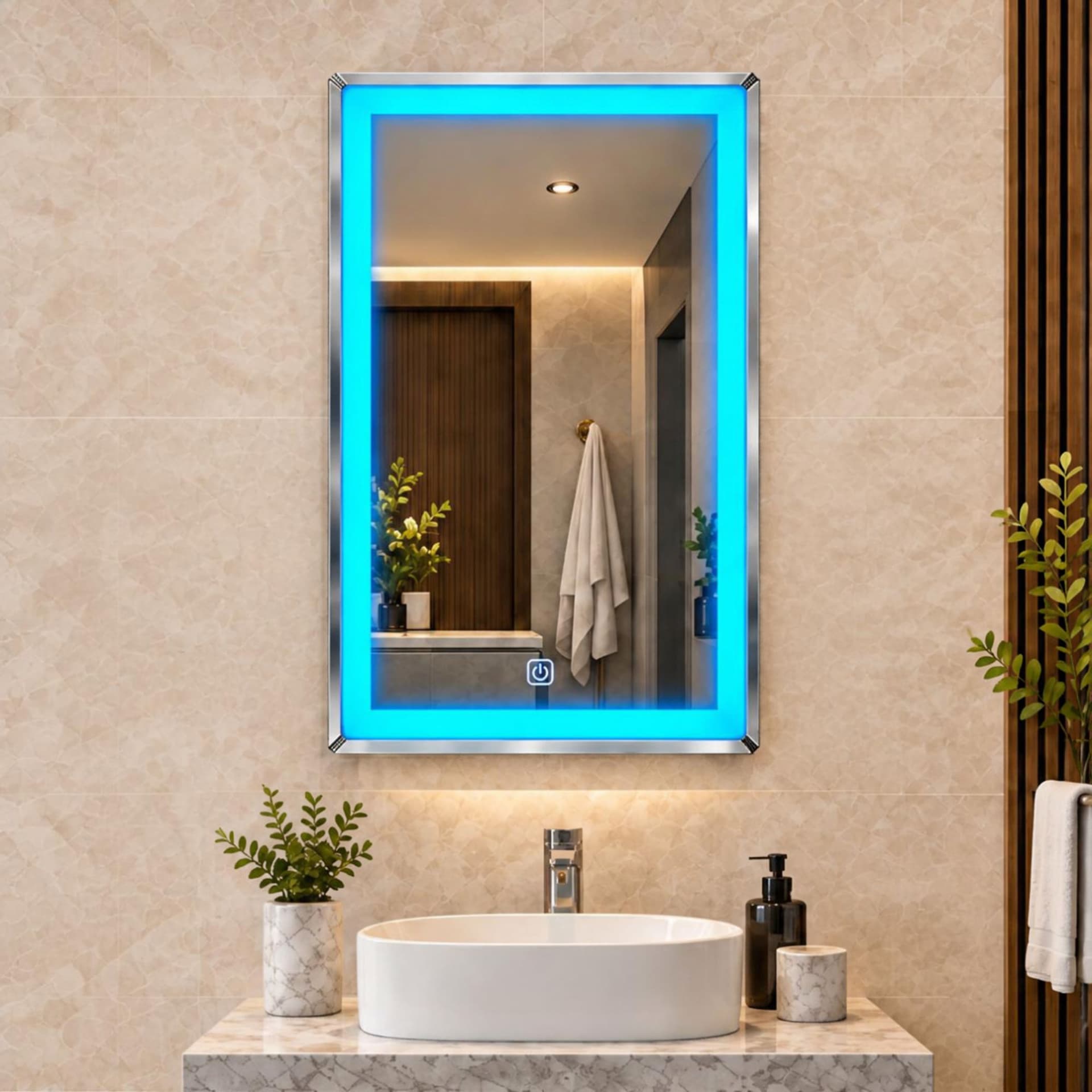 Espejo LED Rectangular 50x70 cm